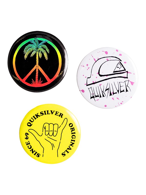 Badgins - Pin Badges EQYAA03581 0 Badgins - Pins EQYAA03581 Quiksilver
