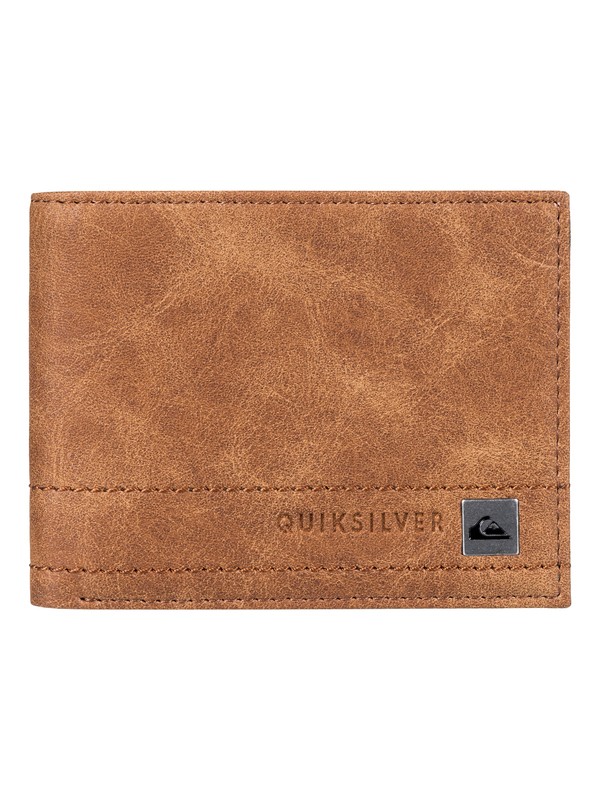 quiksilver, Stitchy Bi-Fold Wallet, TOBACCO BROWN (cmk0) 0 Stitchy Bi-Fold Wallet EQYAA03636 Quiksilver