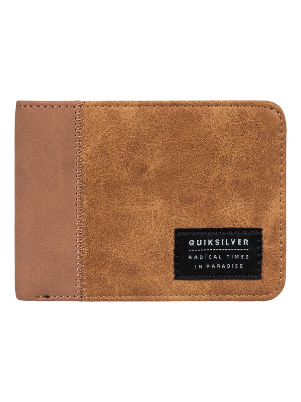 quiksilver, Men's Slim Vintage Plus Bi-Fold Wallet, RUBBER (cpp0) 0 Men's Slim Vintage Plus Bi-Fold Wallet Brown EQYAA03653 Quiksilver
