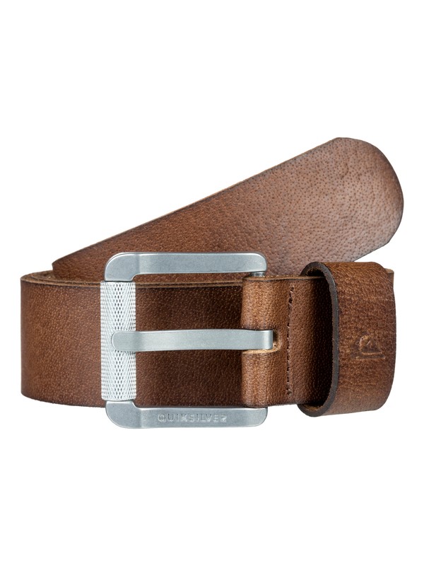 quiksilver, The Everydaily Leather Belt, DEMITASSE (ctk0) 0 The Everydaily Leather Belt Brown EQYAA03683 Quiksilver