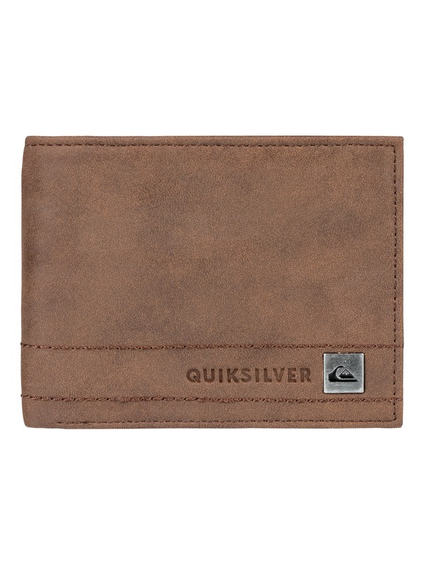 quiksilver, Stitchy - Bi-Fold Wallet for Men, CHOCOLATE (brn) 0 Stitchy - Bi-Fold Wallet for Men Brown EQYAA03690 Quiksilver