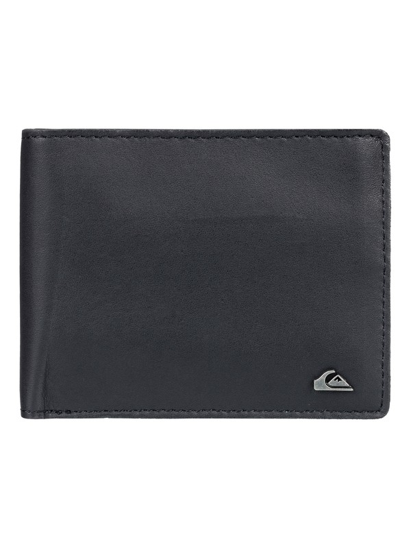 quiksilver, Acktor Bi-Fold Leather Wallet, BLACK (kvj0) 0 Acktor Bi-Fold Leather Wallet EQYAA03696 Quiksilver