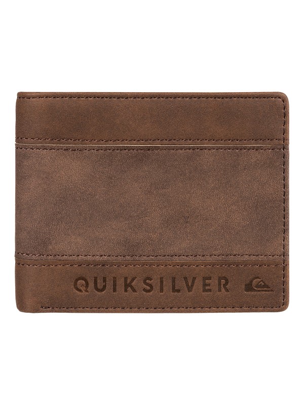 quiksilver, Men's Supply Slim Trifold Bi-Fold Wallet, COFFEE LIQUEUR (cqv0) 0 Men's Supply Slim Trifold Bi-Fold Wallet Brown EQYAA03699 Quiksilver