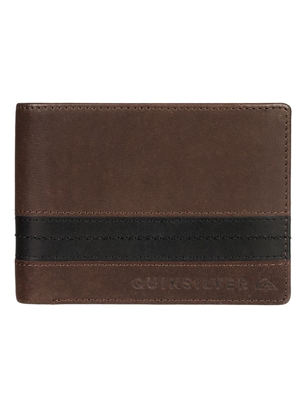 quiksilver, Men's New Classical Plus Bi-Fold Wallet, CHOCOLATE BROWN (csd0) 0 Men's New Classical Plus Bi-Fold Wallet EQYAA03702 Quiksilver