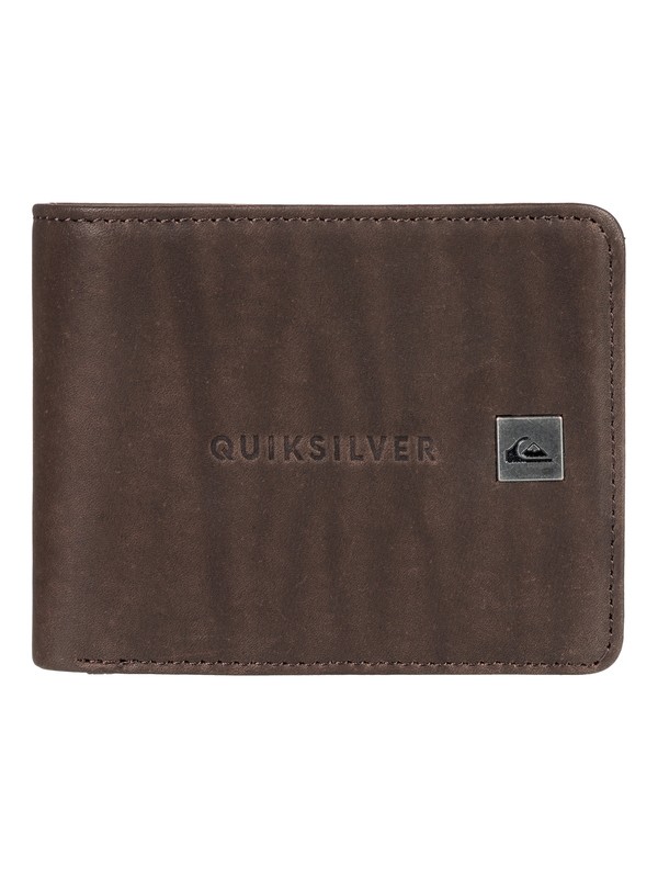 quiksilver, Mack Bi-Fold Leather Wallet, CHOCOLATE (brn) 0 Mack Bi-Fold Leather Wallet Brown EQYAA03721 Quiksilver