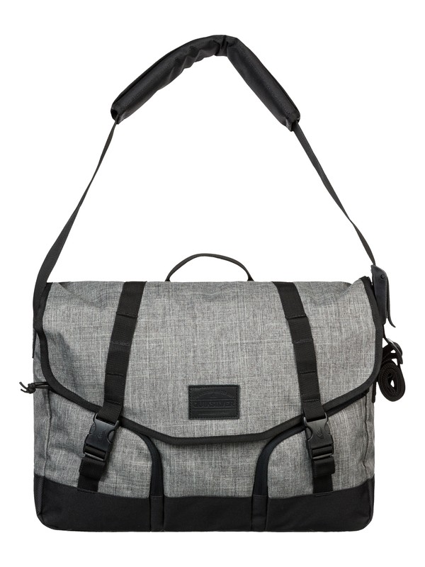 quiksilver, Arch Messenger Bag, GUNSMOKE (krp0) 0 Arch Messenger Bag EQYBA00023 Quiksilver