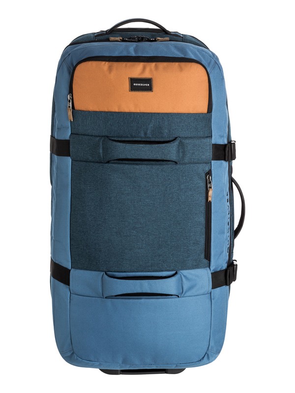 quiksilver, Большой чемодан на колесах New Reach 100L, BLUE NIGHTS HEATHER (bsth) 0 Большой чемодан на колесах New Reach 100L EQYBL03139 Quiksilver