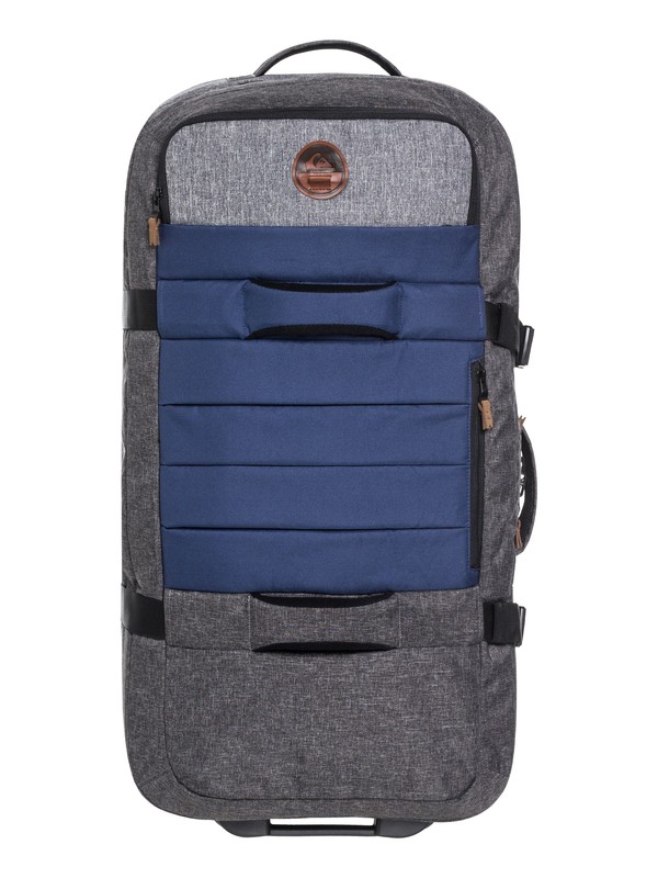 quiksilver, Большой чемодан на колесах New Reach 100L, MEDIEVAL BLUE HEATHER (bteh) 0 Большой чемодан на колесах New Reach 100L Синий EQYBL03139 Quiksilver