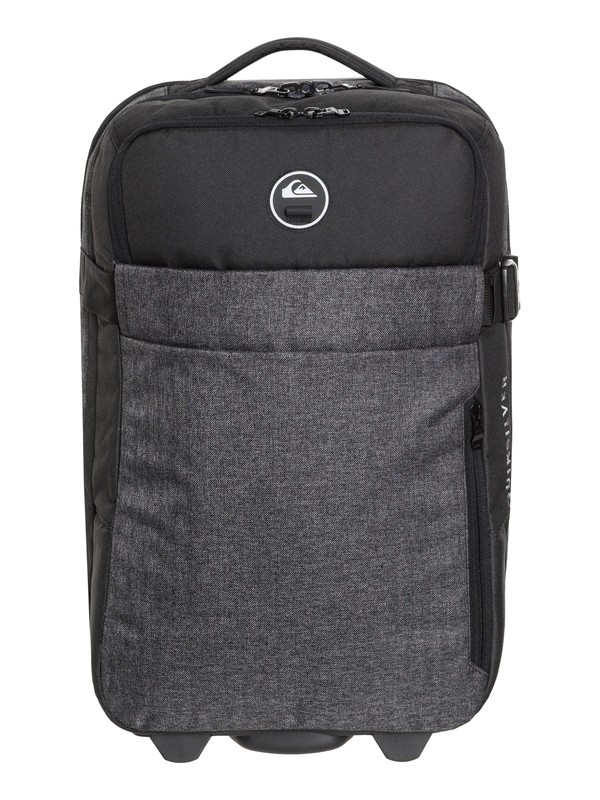 quiksilver, New Horizon 32L Wheeled Cabin Luggage, BLACK HEATHER/BLACK (xcck) 0 New Horizon 32L Wheeled Cabin Luggage Brown EQYBL03140 Quiksilver