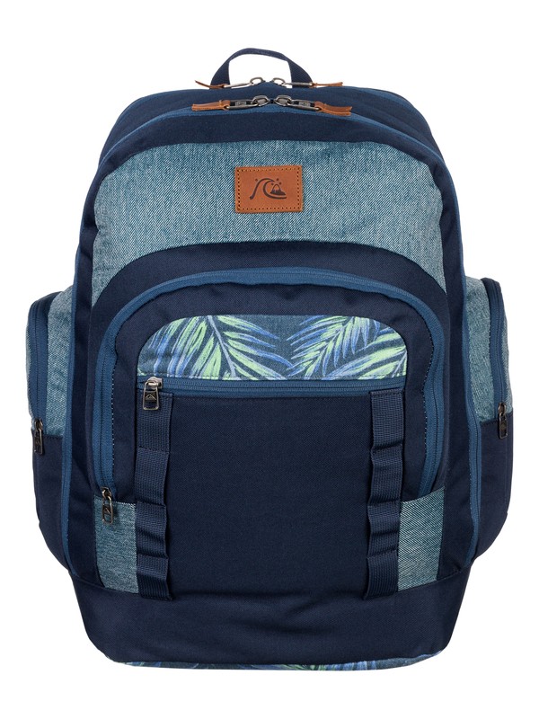 quiksilver, Clampdown Backpack, DEEP JUNGLE DARK DENIM (brq6) 0 Clampdown Backpack EQYBP03080 Quiksilver