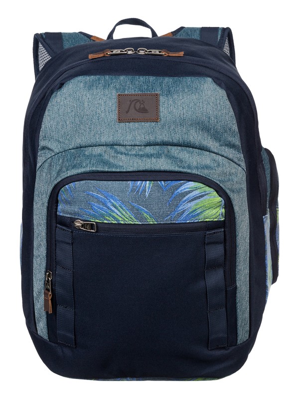 quiksilver, Schoolie Modern Original Backpack, DEEP JUNGLE DARK DENIM (brq6) 0 Schoolie Modern Original Backpack EQYBP03107 Quiksilver