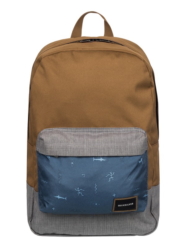 quiksilver, Night Track Print - Medium Backpack, BP SHARK BAIT BEAR (cqf6) 0 Night Track Print - Medium Backpack Brown EQYBP03278 Quiksilver