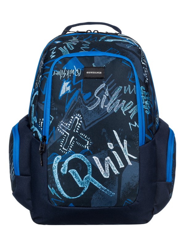 quiksilver, Schoolie 25L - mittelgroßer Rucksack, DARK DENIM THUNDERBOLTS (brq8) 0 Schoolie 25L - mittelgroßer Rucksack Blau EQYBP03418 Quiksilver