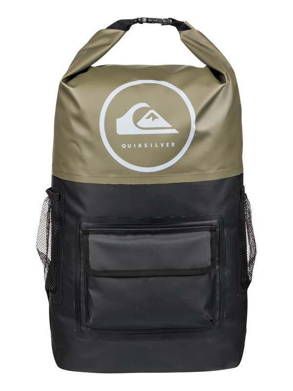 quiksilver, Sea Stash - Mochila de Surf con Cierre Superior Enrollable, THYME (cqy0) 0 Sea Stash - Mochila de Surf con Cierre Superior Enrollable Marrón EQYBP03467 Quiksilver