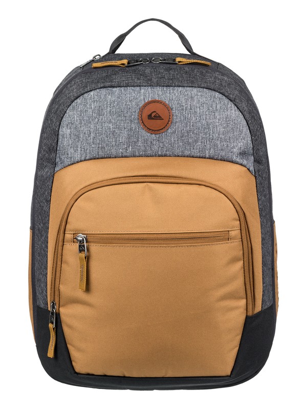 quiksilver, Schoolie Cooler 25L Medium Backpack, RUBBER HEATHER (cpph) 0 Schoolie Cooler 25L Medium Backpack Brown EQYBP03499 Quiksilver