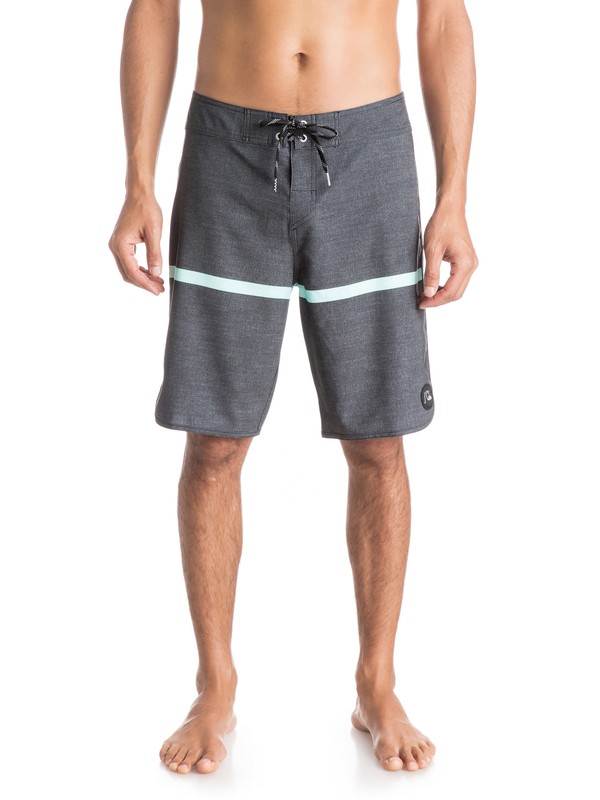 quiksilver, Stripe Scallop 20" Boardshorts, STRIPE SCALLOP BLACK (kvj3) 0 Stripe Scallop 20" Boardshorts EQYBS03276 Quiksilver