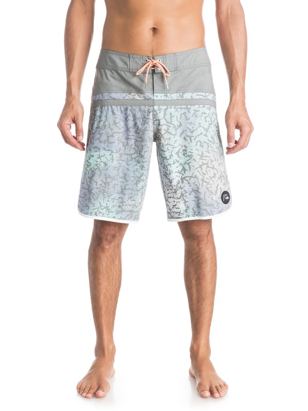quiksilver, Stomp Cracked Scallop 20" Boardshort, CASTLEROCK (kpv0) 0 Stomp Cracked Scallop 20" Boardshort EQYBS03379 Quiksilver