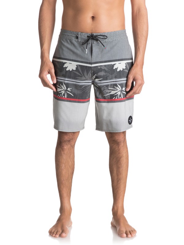 quiksilver, SWELL VISION PRINT BEACHSHORT, QUIET SHADE (kze6) 0 SWELL VISION PRINT BEACHSHORT Negro EQYBS03774 Quiksilver