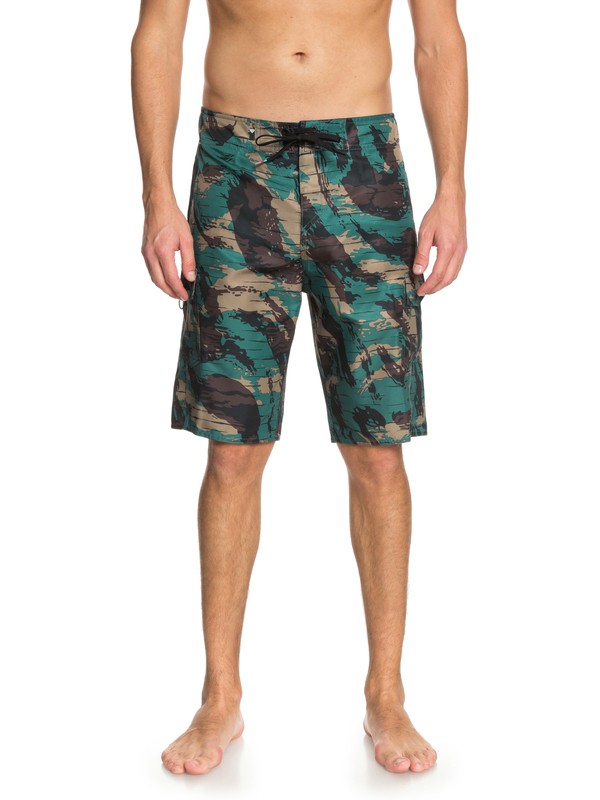 quiksilver, Manic Camo 21" Boardshorts, MALLARD GREEN (gqn6) 0 Manic Camo 21" Boardshorts Green EQYBS03874 Quiksilver