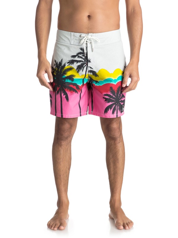 quiksilver, Original Skypalms 18" Boardshorts, MICRO CHIP (szh6) 0 Original Skypalms 18" Boardshorts Grey EQYBS03882 Quiksilver