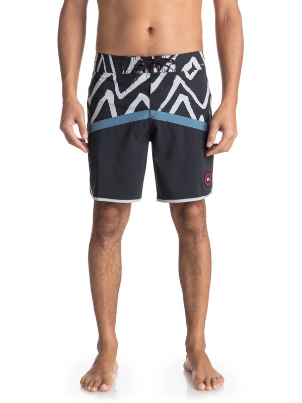 quiksilver, Highline Techtonics 18" - Boardshorts para Hombre, REAL TEAL (bpr6) 0 Highline Techtonics 18" - Boardshorts para Hombre Azul EQYBS03900 Quiksilver