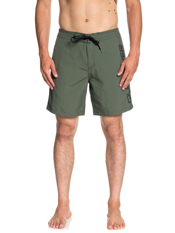 quiksilver, Omni 18" Beachshorts, THYME (cqy0) 0 Omni 18" Beachshorts Brown EQYBS03914 Quiksilver