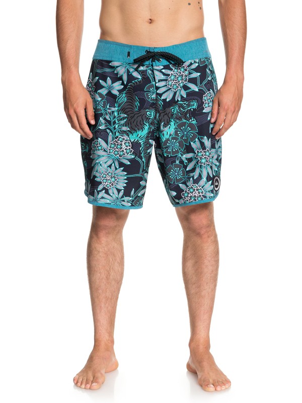 quiksilver, Highline Silent Fury 19" Boardshorts, TYPHOON (bny6) 0 Highline Silent Fury 19" Boardshorts Blue EQYBS04006 Quiksilver
