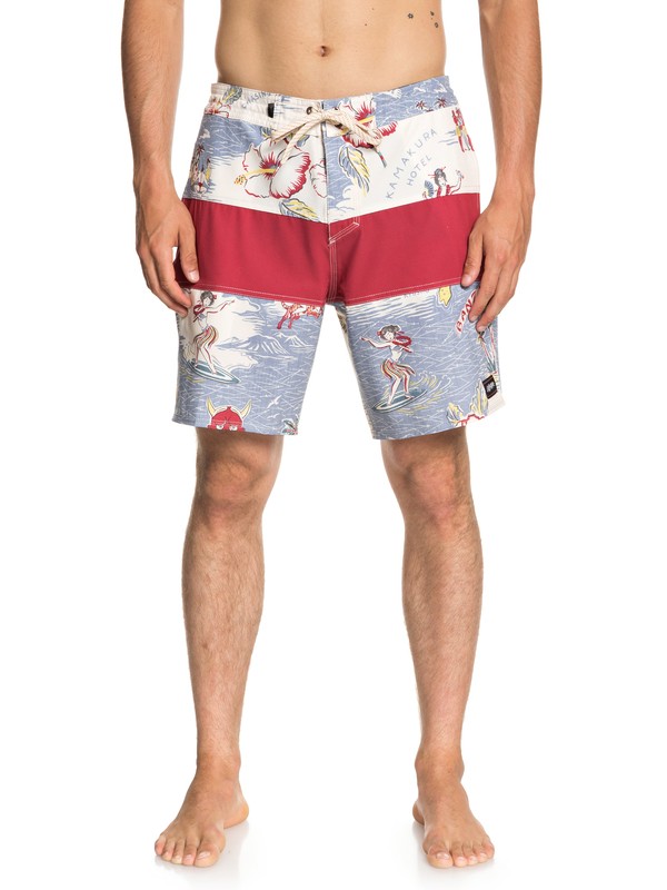 quiksilver, Baja Variable 18" Beach Shorts, BIRCH (wdw6) 0 Baja Variable 18" Beach Shorts White EQYBS04022 Quiksilver