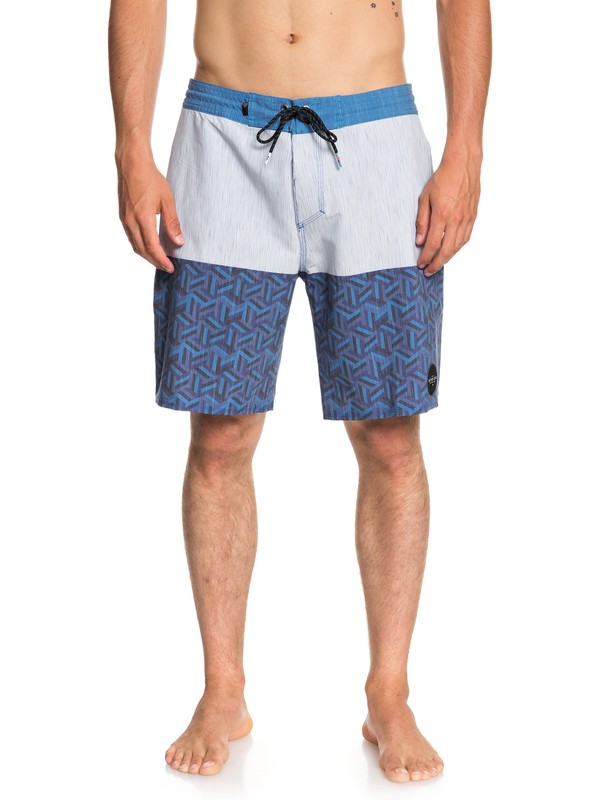 quiksilver, Chiba 19" Beach Shorts, COLLECTIVE BLUE (blg6) 0 Chiba 19" Beach Shorts Blue EQYBS04024 Quiksilver