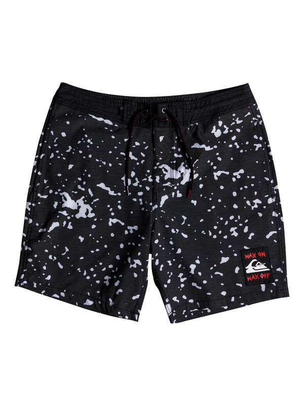 quiksilver, Men's Wax On 18" Beach Shorts, BLACK (kvj6) 0 Men's Wax On 18" Beach Shorts Black EQYBS04032 Quiksilver