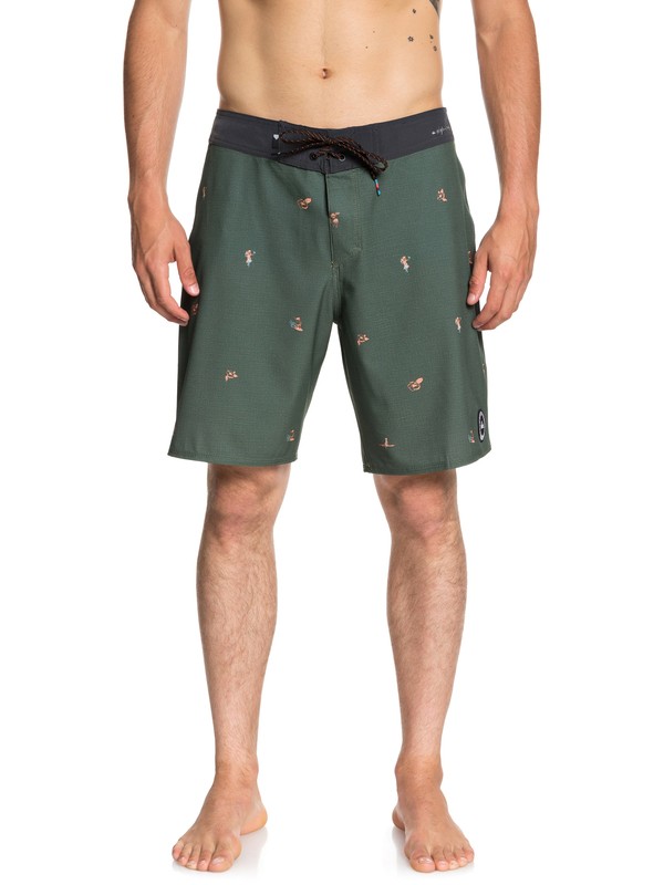 quiksilver, Highline Variable 19" Boardshorts, THYME (cqy6) 0 Highline Variable 19" Boardshorts Brown EQYBS04048 Quiksilver