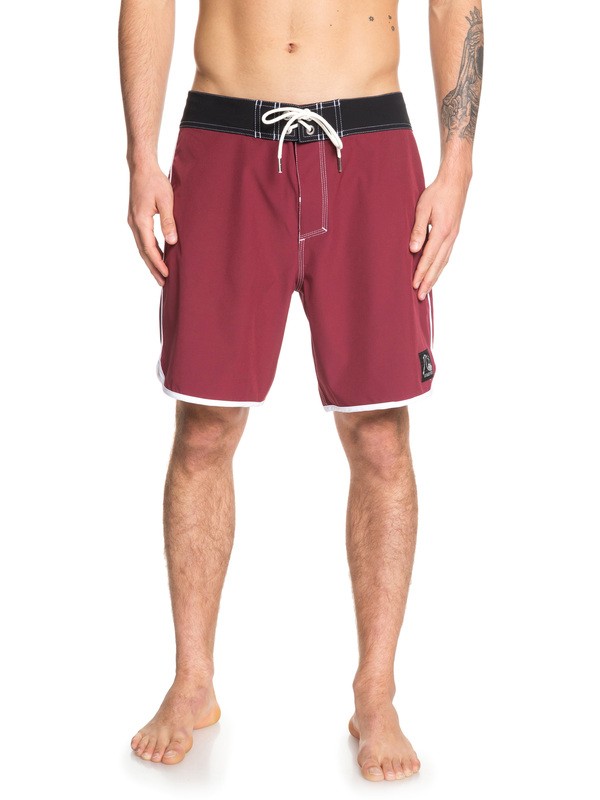 quiksilver, Highline Scallop 18" Boardshorts, CORDOVAN (rrt0) 0 Highline Scallop 18" Boardshorts Red EQYBS04081 Quiksilver