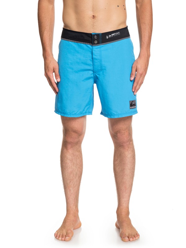 quiksilver, Solid Snap Vee 17" - Board Shorts for Men, MALIBU BLUE (bma0) 0 Solid Snap Vee 17" - Board Shorts for Men Blue EQYBS04098 Quiksilver