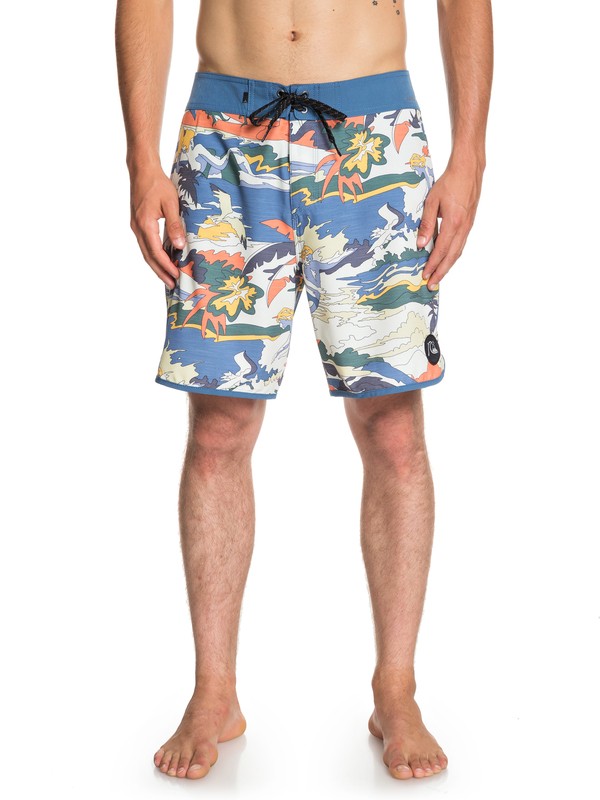 quiksilver, Highline Feelin Fine 18" - Board Shorts for Men, STELLAR (bnt6) 0 Highline Feelin Fine 18" - Board Shorts for Men Blue EQYBS04116 Quiksilver