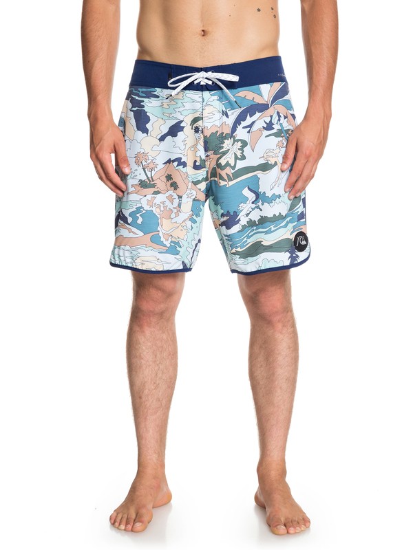 quiksilver, Highline Feelin Fine 18" - Board Shorts for Men, MEDIEVAL BLUE (bte6) 0 Highline Feelin Fine 18" - Board Shorts for Men Blue EQYBS04116 Quiksilver