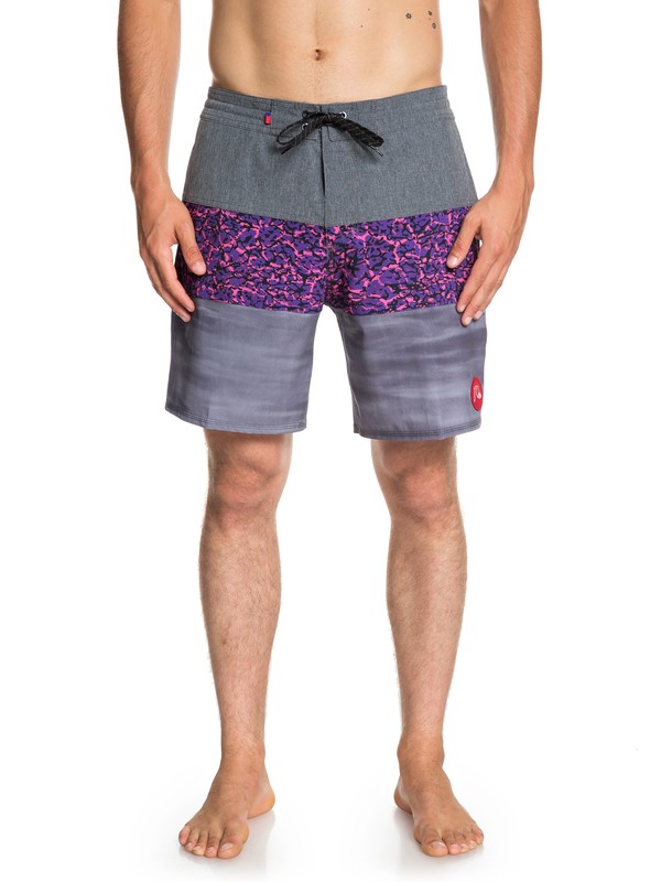 quiksilver, Acid Sun 18" Beachshorts, PURPLE ASH (skw6) 0 Acid Sun 18" Beachshorts Grey EQYBS04129 Quiksilver