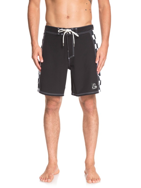 quiksilver, Highline Checker Arch 18" - Board Shorts for Men, BLACK (kvj0) 0 Highline Checker Arch 18" - Board Shorts for Men Black EQYBS04137 Quiksilver