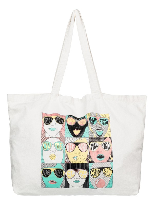 quiksilver, Michael Leon X Arkitip Spot Check Beach Tote, SNOW WHITE (wbk0) 0 Michael Leon X Arkitip Spot Check Beach Tote EQYBT03005 Quiksilver