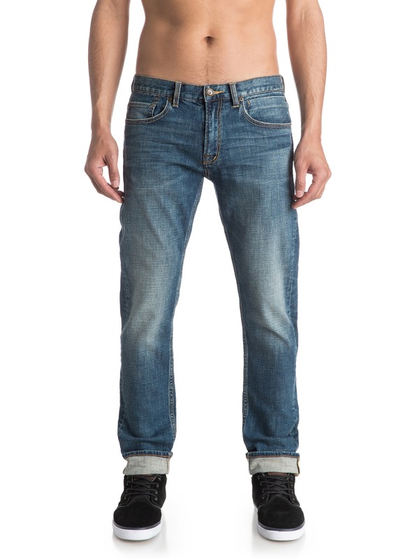 quiksilver, Distorsion Medium Blue 30" Slim Fit Jeans, MEDIUM BLUE (bygw) 0 Distorsion Medium Blue 30" Slim Fit Jeans EQYDP03289 Quiksilver