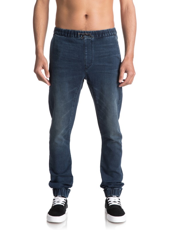 quiksilver, Fonic Neo Elder - Pantalon de jogging en denim coupe slim, NEO ELDER (byjw) 0 Fonic Neo Elder - Pantalon de jogging en denim coupe slim EQYDP03337 Quiksilver