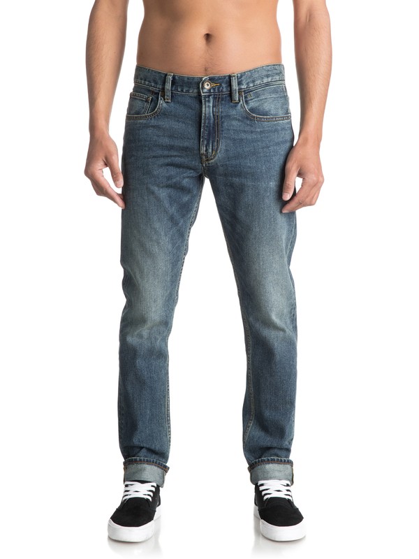 Distorsion Medium Blue - Slim Fit Jeans for Men EQYDP03346 0 Distorsion Medium Blue - Jean slim pour Homme EQYDP03346 Quiksilver