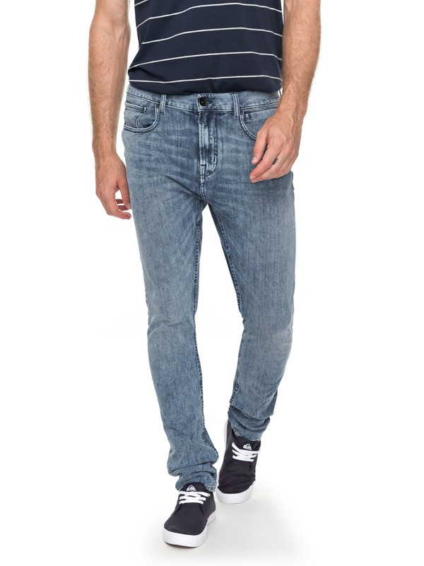 quiksilver, Low Bridge 90 Summer - Jean skinny pour Homme, 90 SUMMER (bhcw) 0 Low Bridge 90 Summer - Jean skinny pour Homme Bleu EQYDP03355 Quiksilver