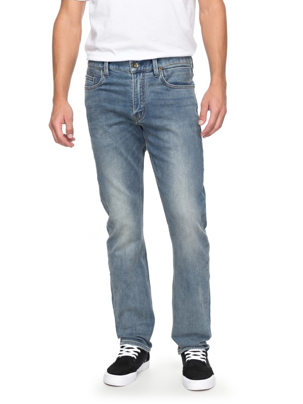 quiksilver, Revolver Salty Stone - Jean coupe droite pour Homme, SALTY STONE (bfgw) 0 Revolver Salty Stone - Jean coupe droite pour Homme Bleu EQYDP03356 Quiksilver