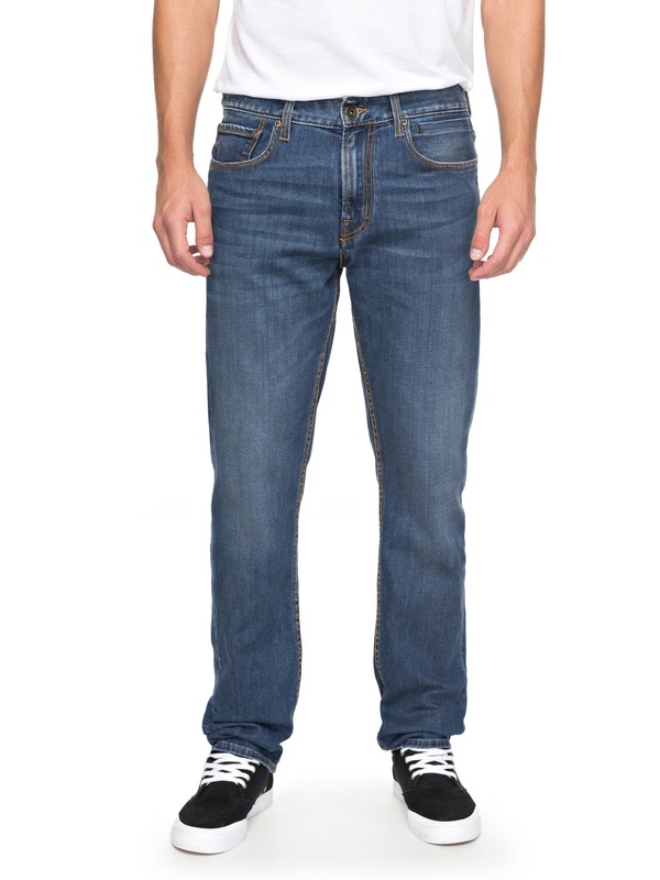 quiksilver, Revolver Light Elder - Jean coupe droite pour Homme, LIGHT ELDER (bylw) 0 Revolver Light Elder - Jean coupe droite pour Homme Bleu EQYDP03357 Quiksilver