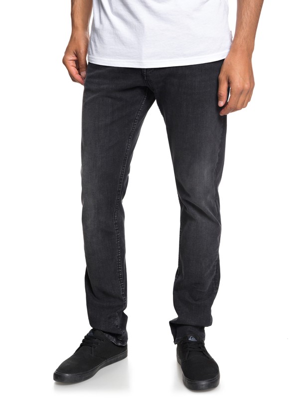 quiksilver, Distorsion Vintage Black - Jean slim pour Homme, VINTAGE BLACK (ktf0) 0 Distorsion Vintage Black - Jean slim pour Homme Noir EQYDP03370 Quiksilver