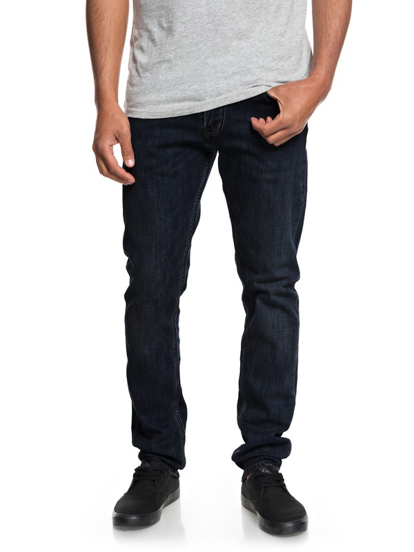 quiksilver, Men's Distorsion Rinse Slim Fit Jeans, RINSE (bsnw) 0 Men's Distorsion Rinse Slim Fit Jeans Blue EQYDP03377 Quiksilver