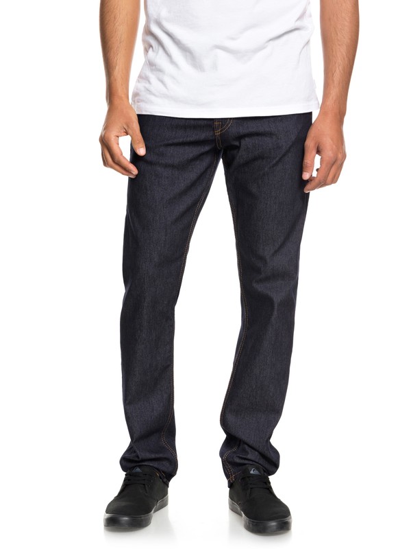 quiksilver, Revolver Cold Weather - Straight Fit Jeans for Men, RINSE (bsnw) 0 Revolver Cold Weather - Straight Fit Jeans for Men Blue EQYDP03379 Quiksilver
