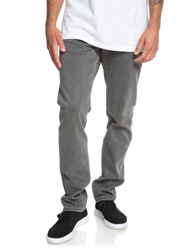 quiksilver, Revolver Granite Stone - Straight Fit Jeans for Men, GRANITE STONE (kzm0) 0 Revolver Granite Stone - Straight Fit Jeans for Men Black EQYDP03387 Quiksilver