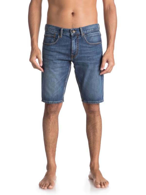 quiksilver, Sequel Light Elder - Denim Shorts for Men, LIGHT ELDER (bylw) 0 Sequel Light Elder - Denim Shorts for Men Blue EQYDS03075 Quiksilver