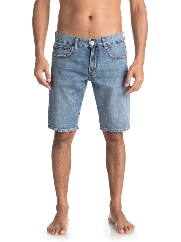 quiksilver, Sequel 90 Summer - Short en denim pour Homme, 90 SUMMER (bhcw) 0 Sequel 90 Summer - Short en denim pour Homme Bleu EQYDS03076 Quiksilver